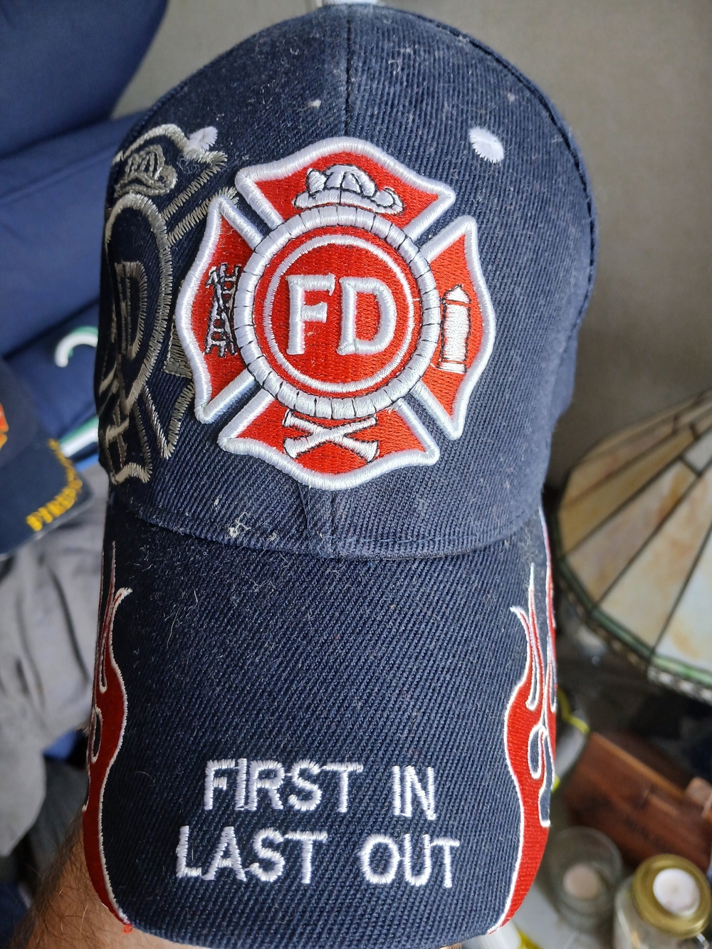 Firefighter Ball Cap And Tshirt Pair